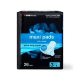 CVS Health Maxi, Extra Long Super, Size 3, 26 CT, thumbnail image