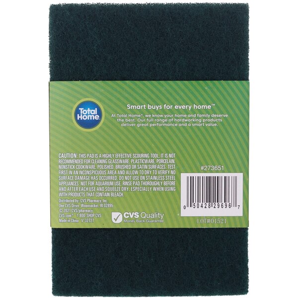 Total Home Scouring Pads, 3 ct