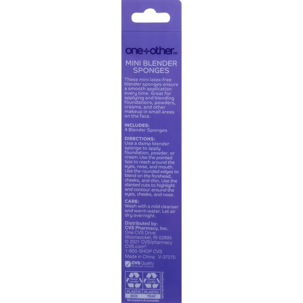 one+other Mini Blender Sponges, 4 CT