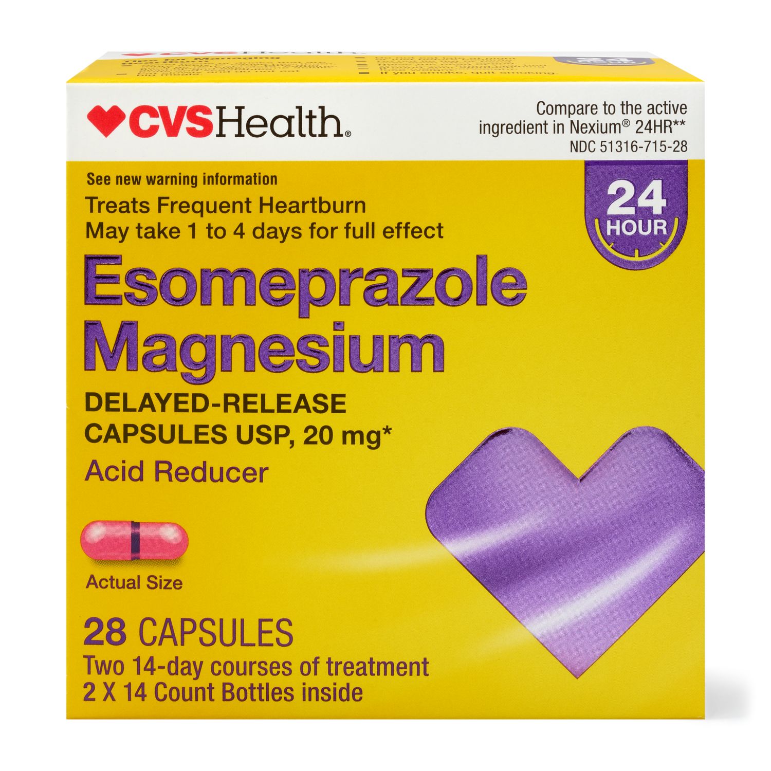CVS Health Esomeprazole Magnesium Capsules