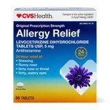 CVS Health 24HR Allergy Relief Levocetirizine Dihydrochloride Tablets, thumbnail image