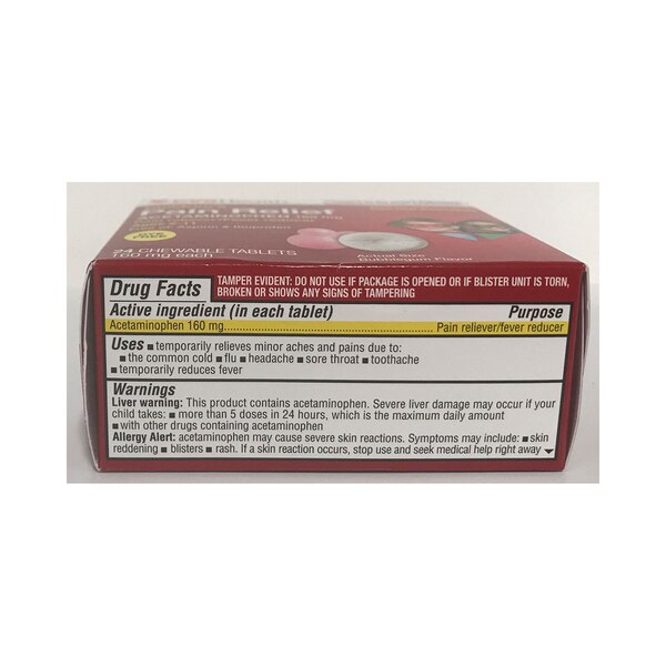CVS Health Children's Acetaminophen Chewable 160 MG Tablets, Bubblegum, 24 CT