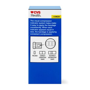 CVS Health Elastic Bandage, 4in x 1.8yd - CVS Pharmacy