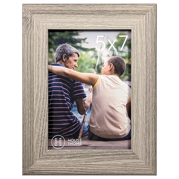 House To Home Gray Wood Tone Picture Frame, 5 x 7 in