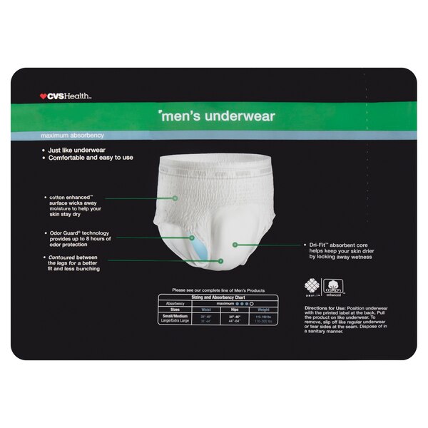 CVS Health Men's Underwear Maximum Absorbency