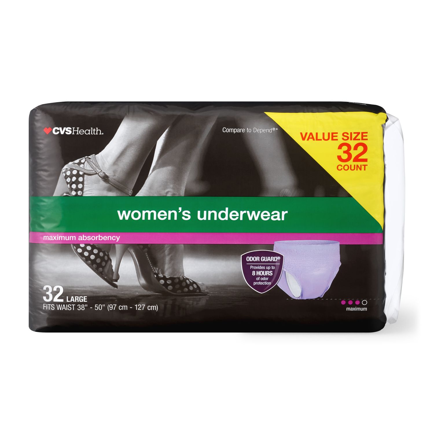 CVS Women's Maximum Absorbency Underwear image.