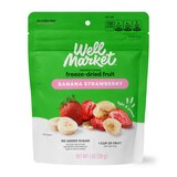 Well Market, Unsweetened Freeze-Dried Bananas and Strawberries, 1 oz, thumbnail image 1 of 3