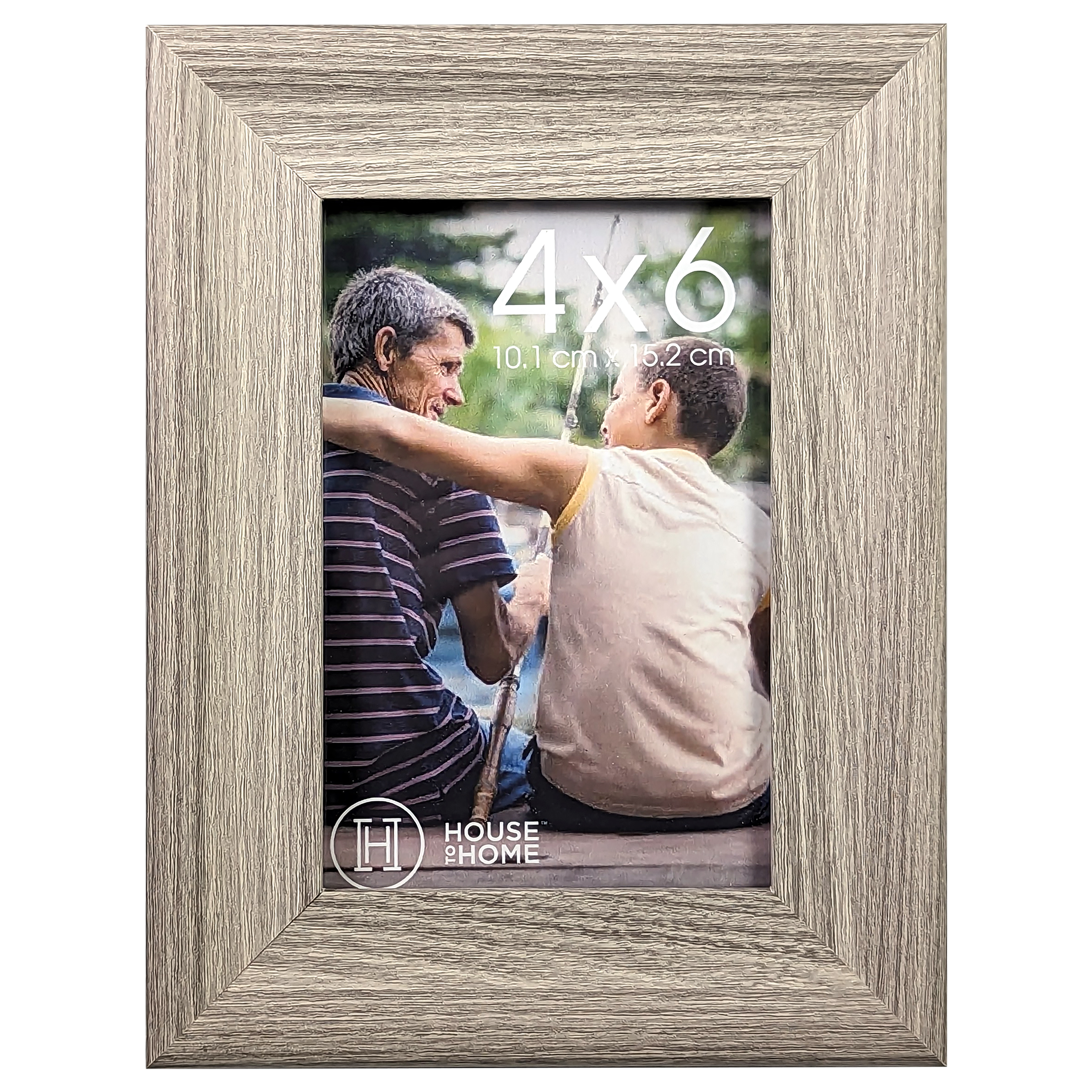 House To Home Gray Wood Tone Picture Frame, 4 x 6 in