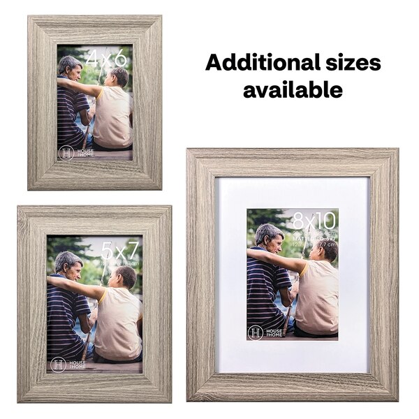 House To Home Gray Wood Tone Picture Frame, 4 x 6 in