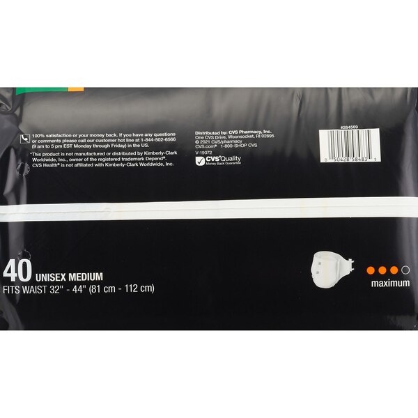 CVS Health Fitted Briefs Maximum Absorbency