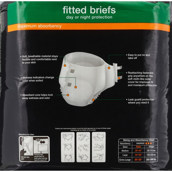 CVS Health Fitted Briefs Maximum Absorbency