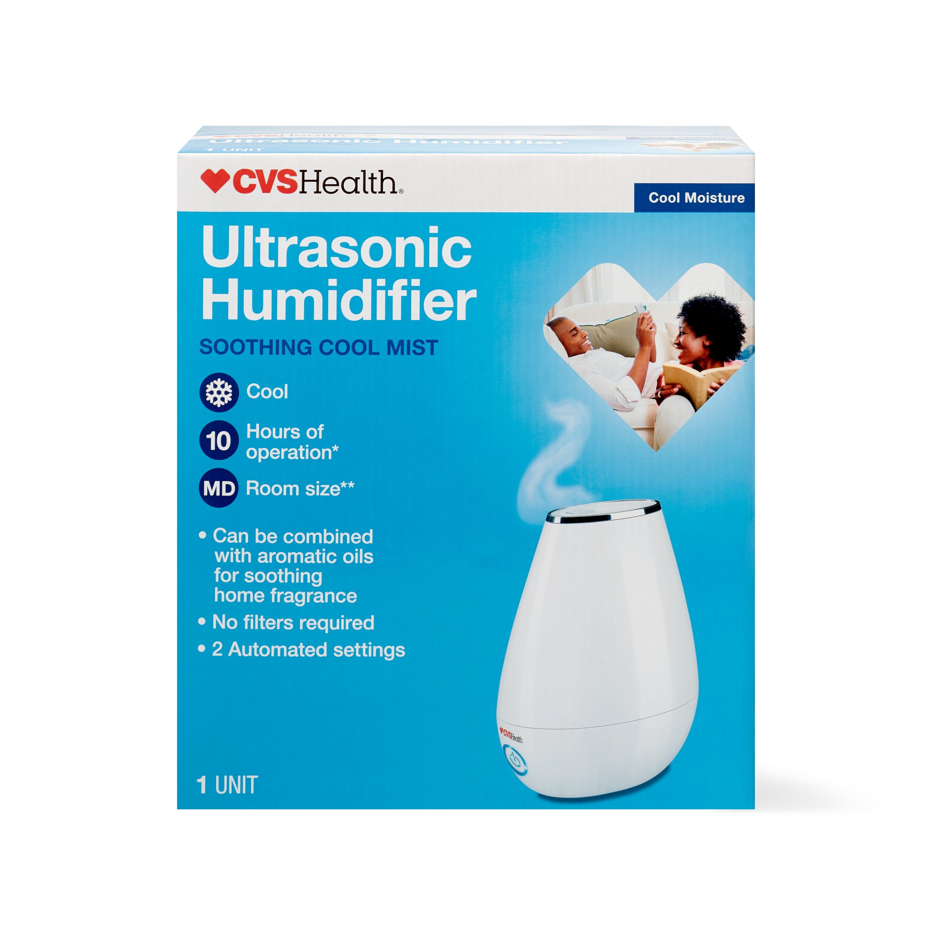 CVS Health - Humidificador ultrasónico, vapor frío calmante