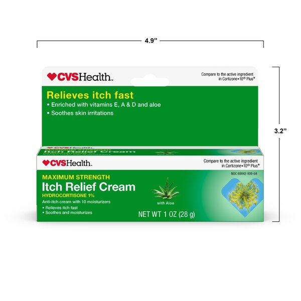 CVS Health Maximum Strength Anit-Itch Relief Hydrocortisone Cream, 1 OZ