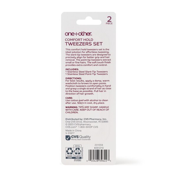 one+other Comfort Hold Tweezer Duo