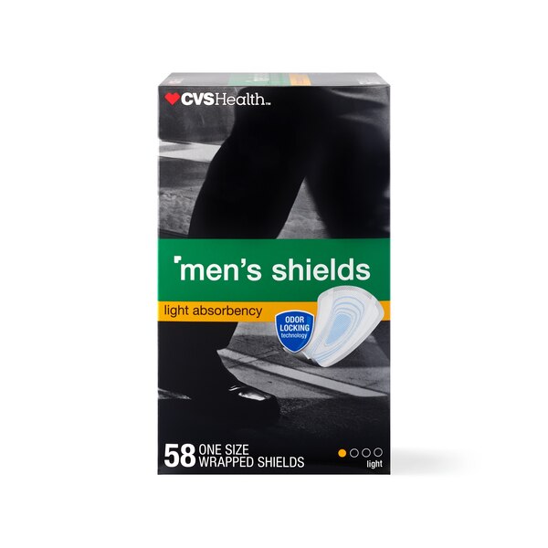 CVS Health Men's Shields Light Absorbency, 58CT