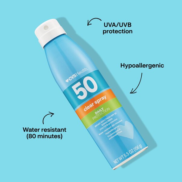 CVS Health Clear Broad Spectrum Sunscreen Spray