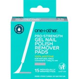 one+other Pro Strength 100% Acetone Gel Nail Polish Remover Pads, thumbnail image