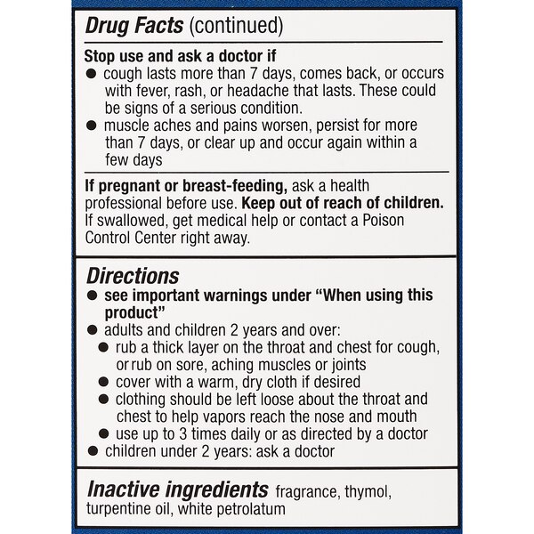 CVS Health Medicated Chest Rub Cough Suppressant