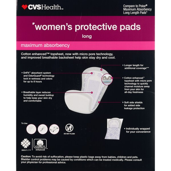 CVS Health Women's Protective Pads Maximum Absorbency