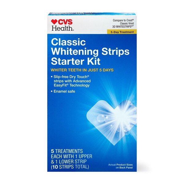 CVS Health Classic Teeth Whitening Strips Starter Kit