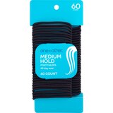 one+other Medium Hold Ponytailers, Black, 60 CT, thumbnail image