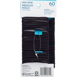 one+other Medium Hold Ponytailers, Black, 60 CT, thumbnail image