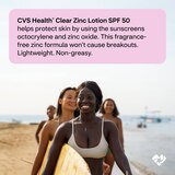 CVS Health Clear Zinc Broad Spectrum Sun Lotion SPF 50, thumbnail image