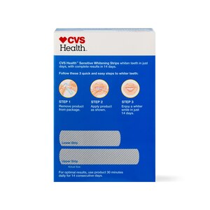 CVS Health Sensitive Teeth Whitening Strips, 14 Treatments