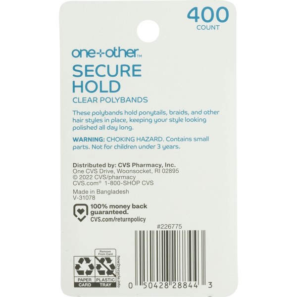 one+other Secure Hold Polybands, 400CT