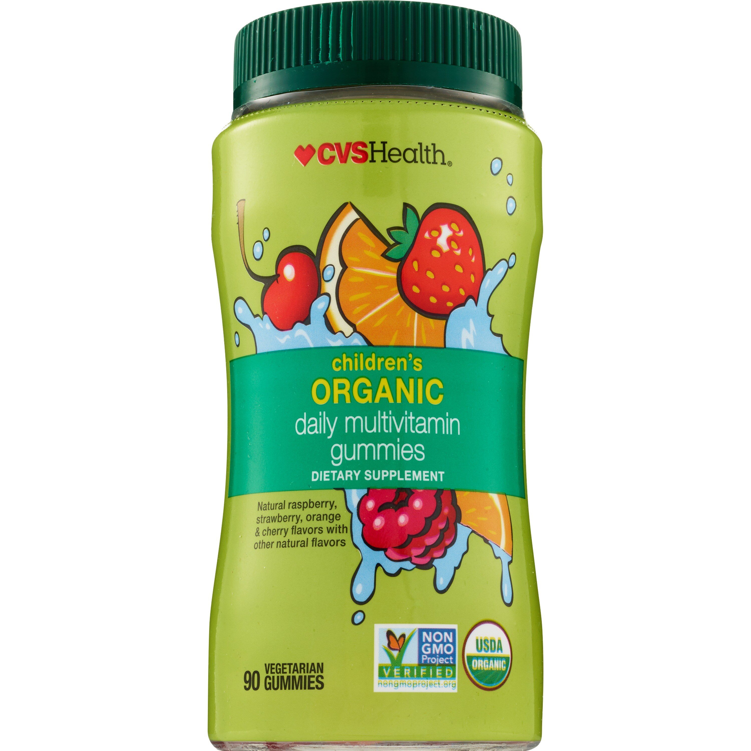 CVS Health - Suplemento multivitamínico diario orgánico para niños, en gomitas, 90 u.