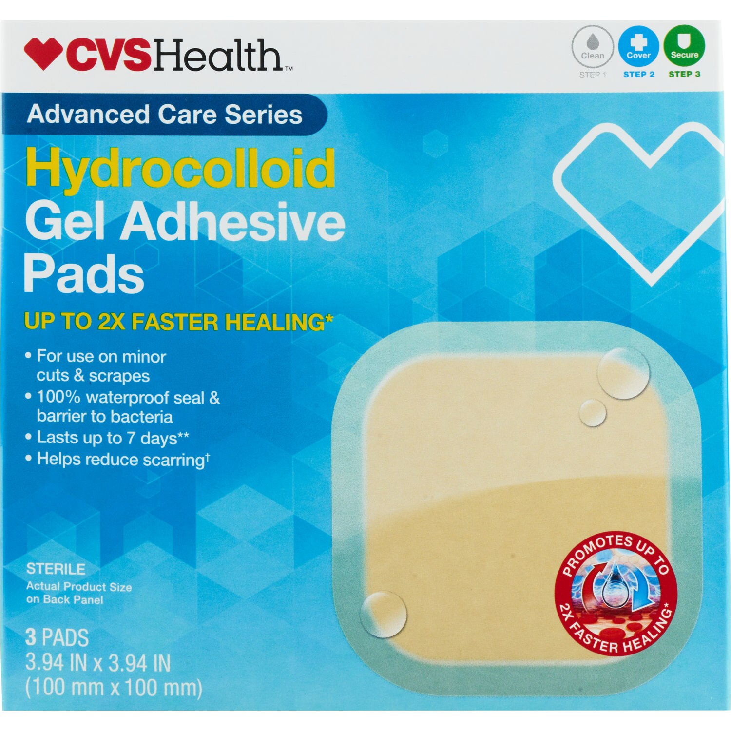 CVS Health Advanced Healing Hydrocolloid Adhesive Pads