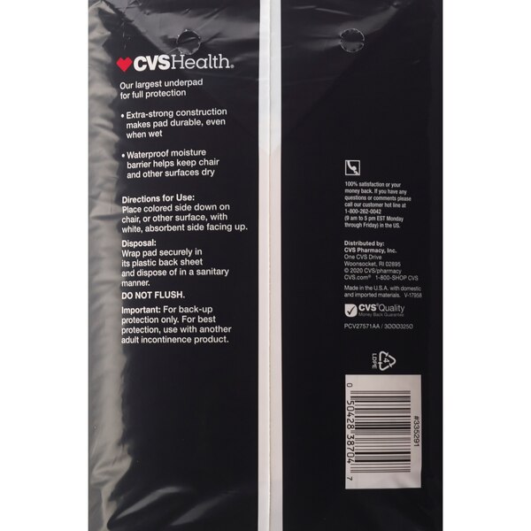 CVS Health Underpads Day & Night Protection Maximum Absorbency