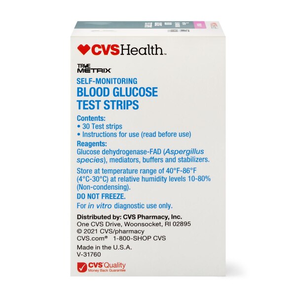 CVS Health True Metrix Blood Glucose Test Strips