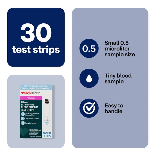 CVS Health True Metrix Blood Glucose Test Strips