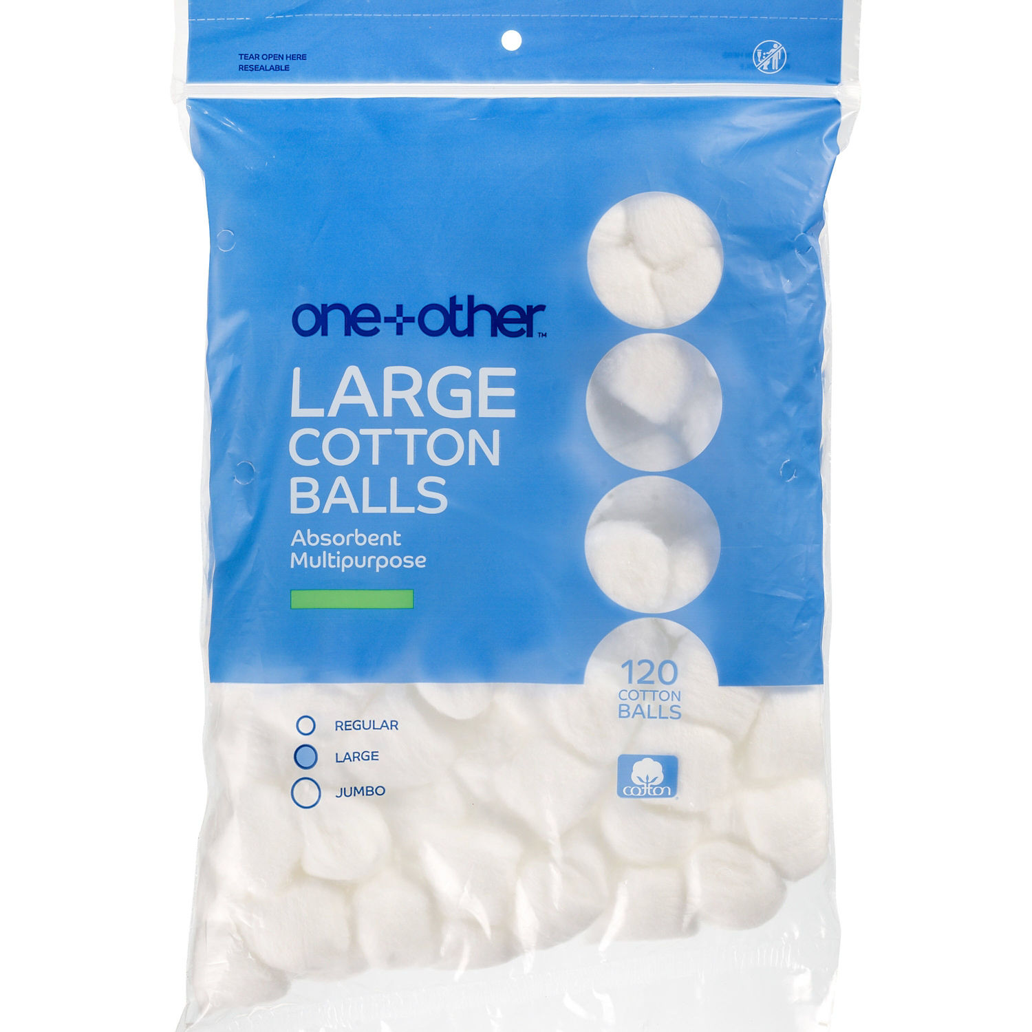 one+other Large Absorbent Cotton Balls