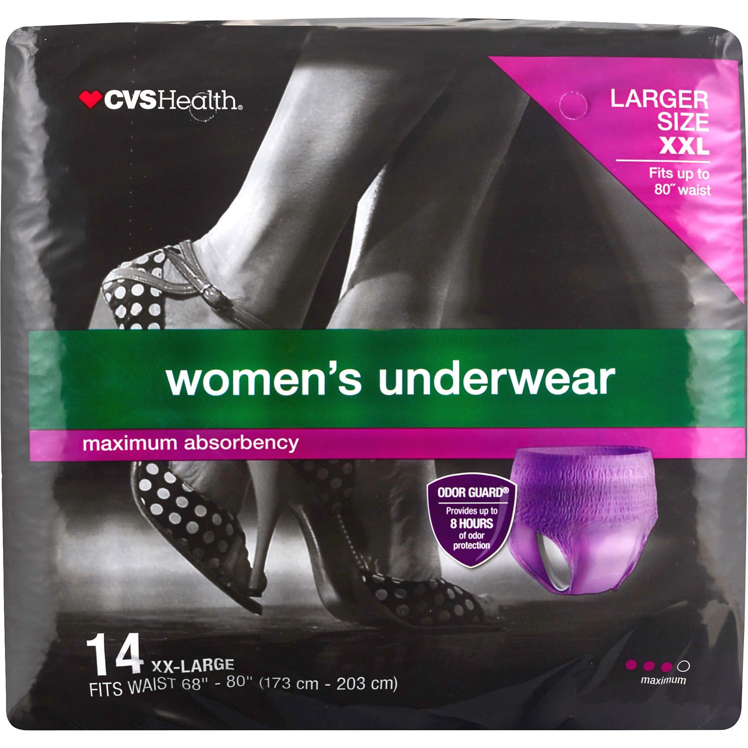 CVS Women's Maximum Absorbency Underwear image.