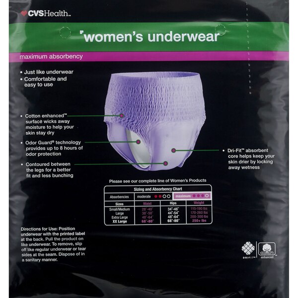 CVS Health Women's Maximum Absorbency Underwear