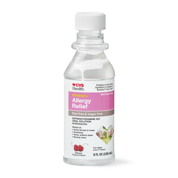 CVS Health Children's Allergy Relief Liquid Medication, Cherry, 8 OZ