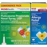 CVS Health 24HR Nasal Spray + Allergy Relief Loratadine HCl Combo Pack, thumbnail image