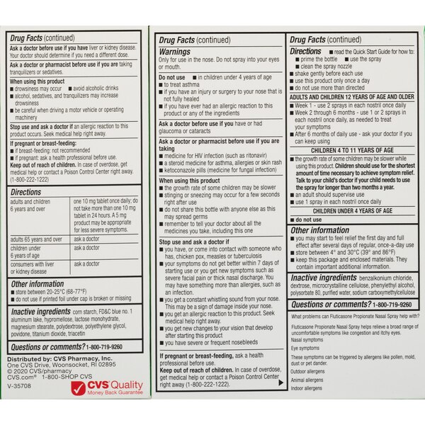 CVS Health 24HR Nasal Spray + Allergy Relief Cetirizine HCl Combo Pack