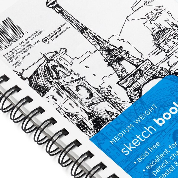 Caliber Sketch Book 9 In x 6 in, Medium Weight, 70 Sheets