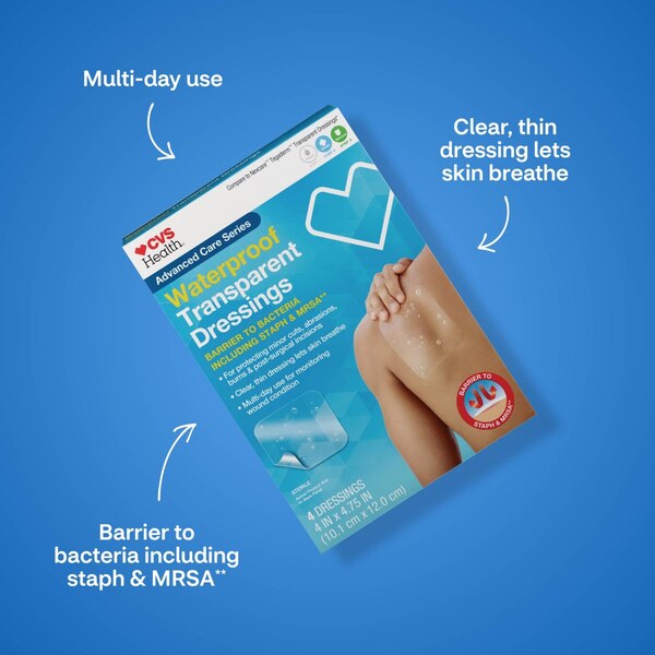CVS Health Advanced Care Waterproof Transparent Dressings