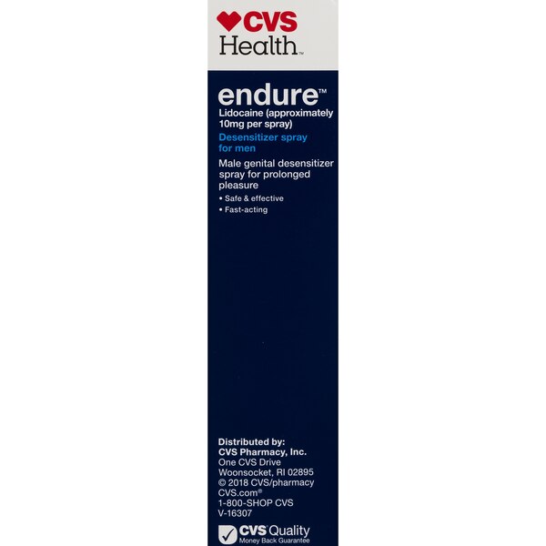 Endure Licocaine Men's Desensitizing Spray, 0.22 FL OZ