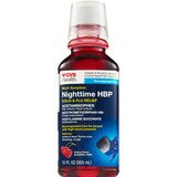 CVS Health Multi-Symptom Nighttime HBP Cold & Flu Relief, Cherry, 12 OZ, thumbnail image 3 of 9