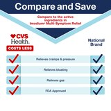 CVS Health Anti-Diarrheal & Anti-Gas Caplets, 12 CT, thumbnail image 3 of 7
