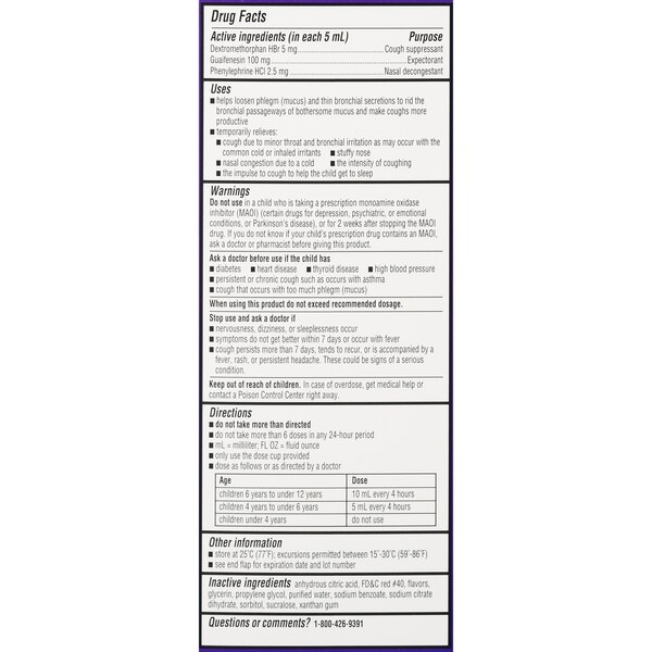 CVS Health Children's Congestion & Cough, Berry, 6.8 OZ