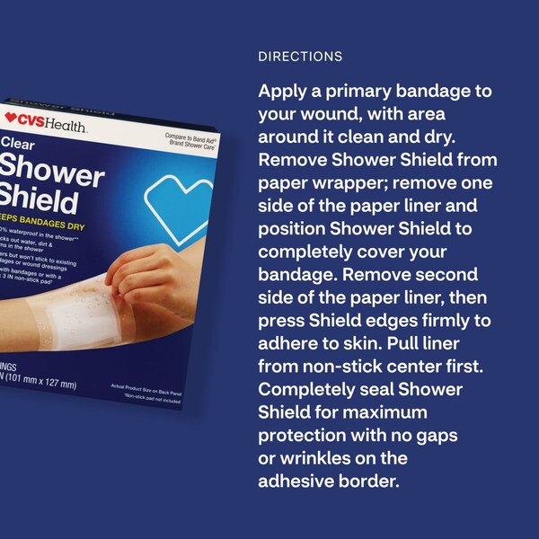 CVS Health Clear Shower Shield Bandages