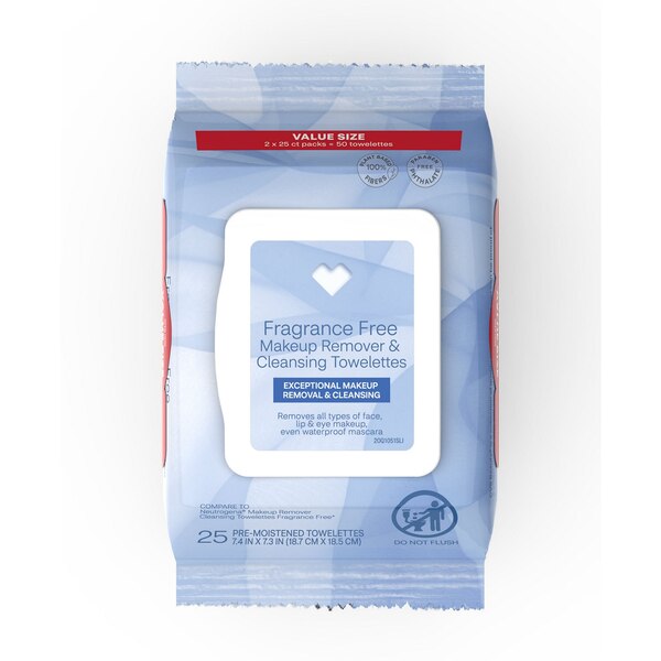 CVS Beauty Fragrance-Free Makeup Remover Towelettes