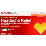CVS Health Extra Strength Headache Relief Acetaminophen, Aspirin (NSAID) & Caffeine Geltabs, thumbnail image