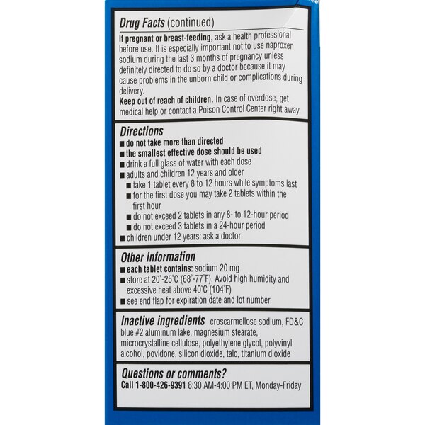 CVS Health Back & Muscle Pain Naproxen Sodium 220 MG Tablets